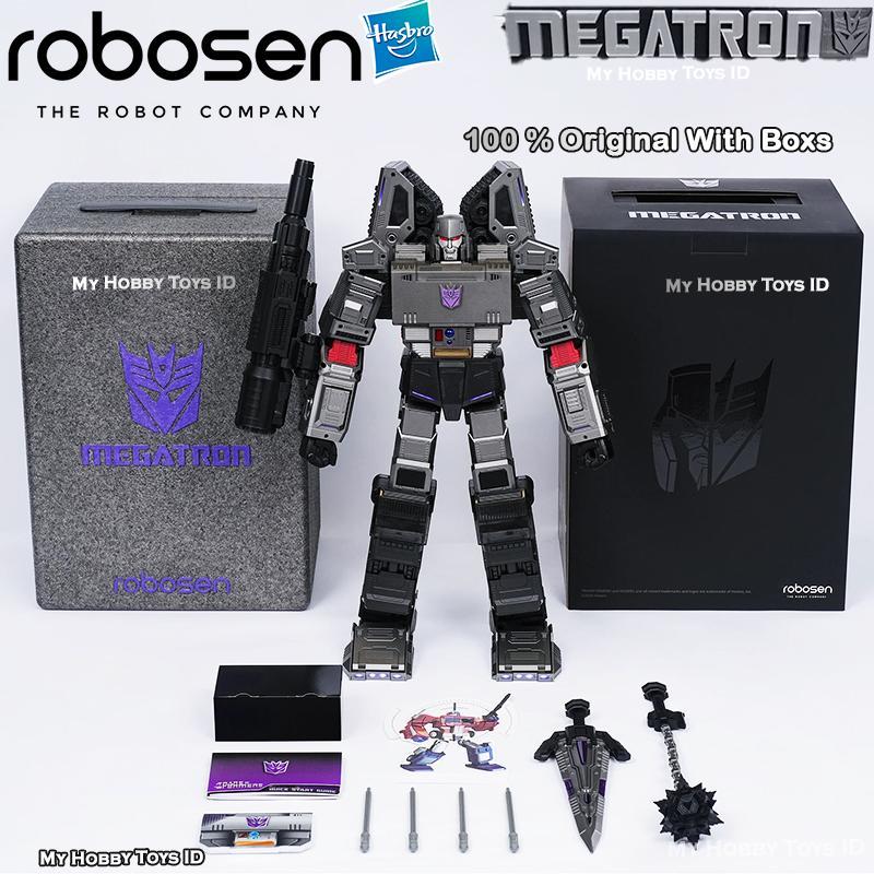 Original Robosen Transformers Premium Robot Megatron Auto-Transform Tank Musuh Optimus Prime Hasbro