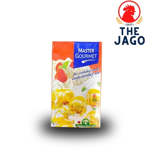 

Master Gourmet Cooking Cream 1 Liter - Premium Chef Quality! Untuk Pasta, Dessert & Saus - High Fat