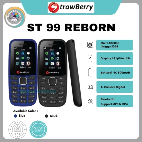 HP STRAWBERRY ST99 REBORN CANDYBAR (GARANSI RESMI STRAWBERRY)