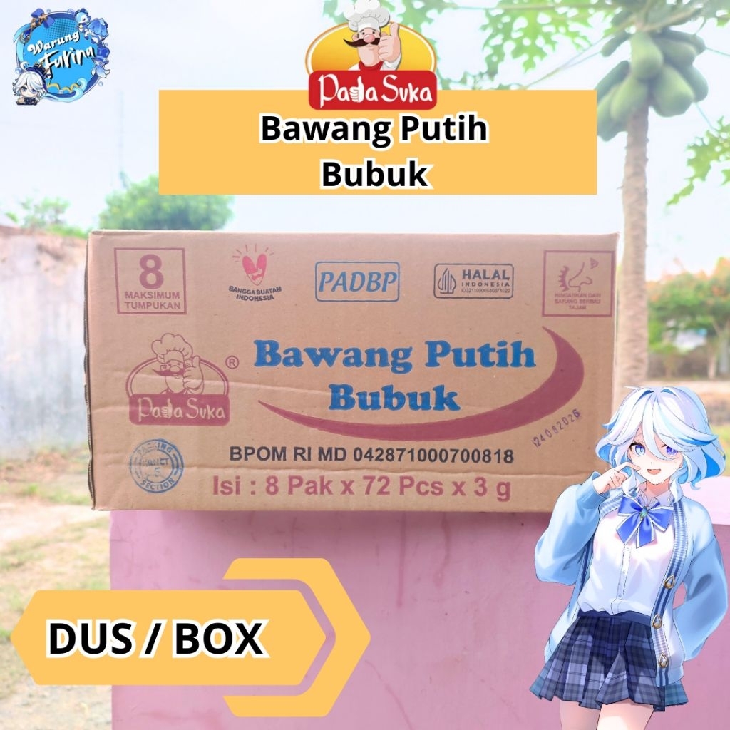 

Padasuka Bawang Putih Bubuk Sachet 3gr | Dus/Box
