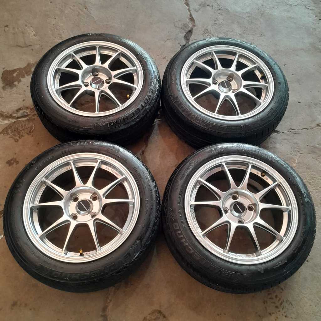 VELG MOBIL BEKAS PELEG SECOND WEDSPORT RING 15 LEBAR 6,5 PCD 4X100+BAN 185 55 R15 VELG UNTUK MOBIL B