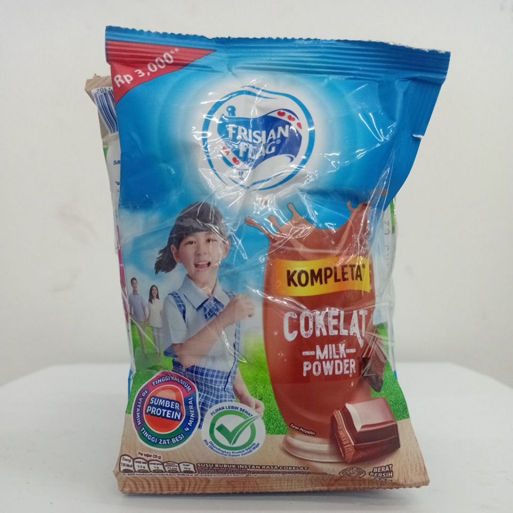 

Frisian Flag Kompleta - Susu bubuk Rasa coklat sachet 10x35g