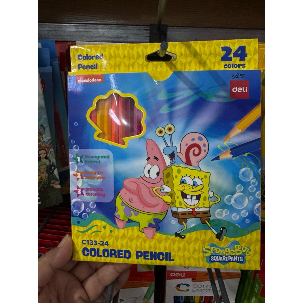 

Deli Pensil Warna Smooth Color C133-24 Seri Sponge Bob