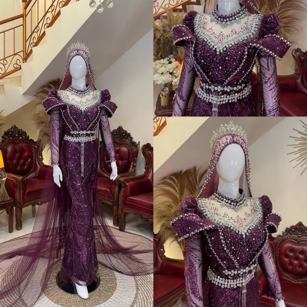 Gaun pengantin slim luxury / slim dress luxury / gaun Pengantin model slim / gaun pengantin luxury