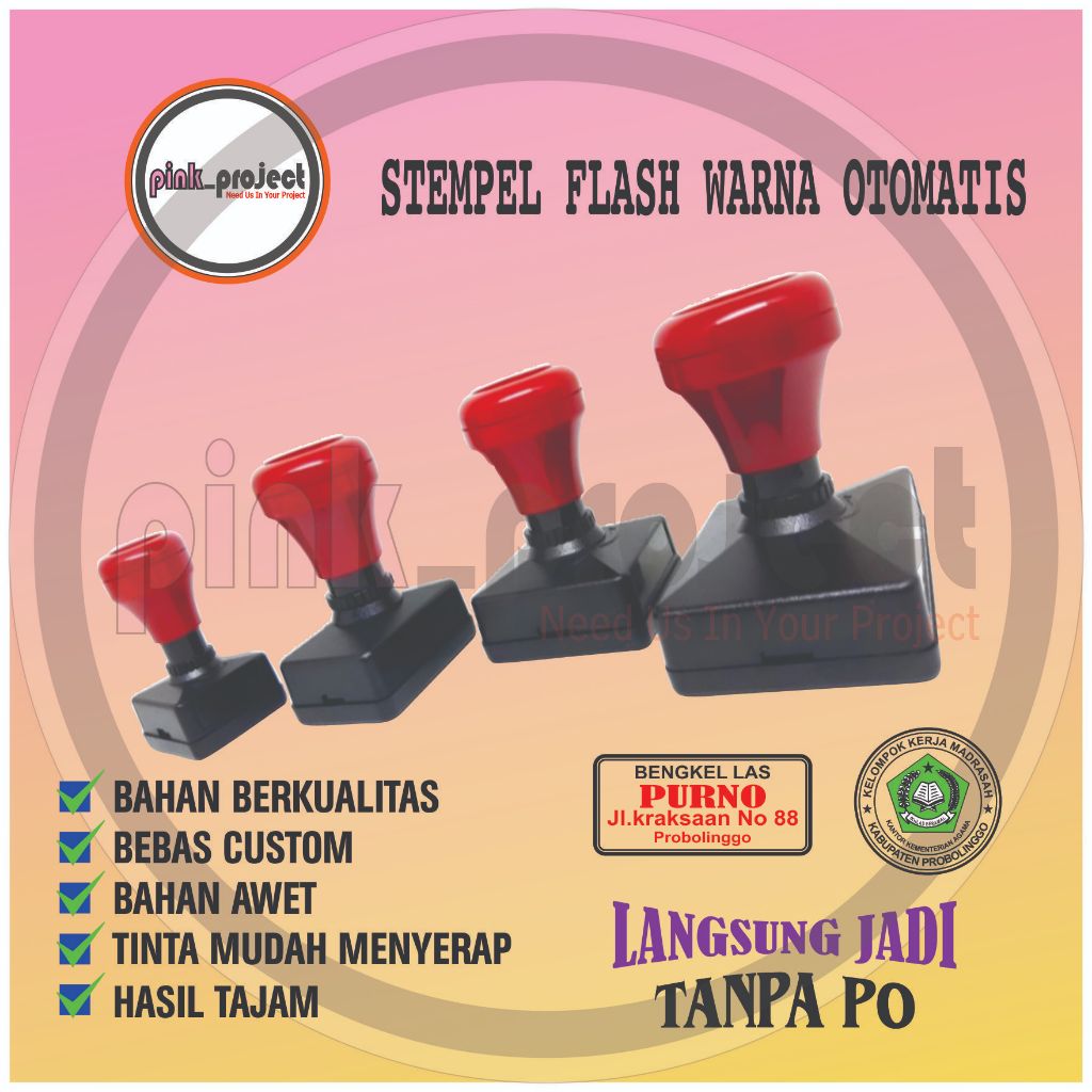 

STEMPEL FLASH WARNA OTOMATIS