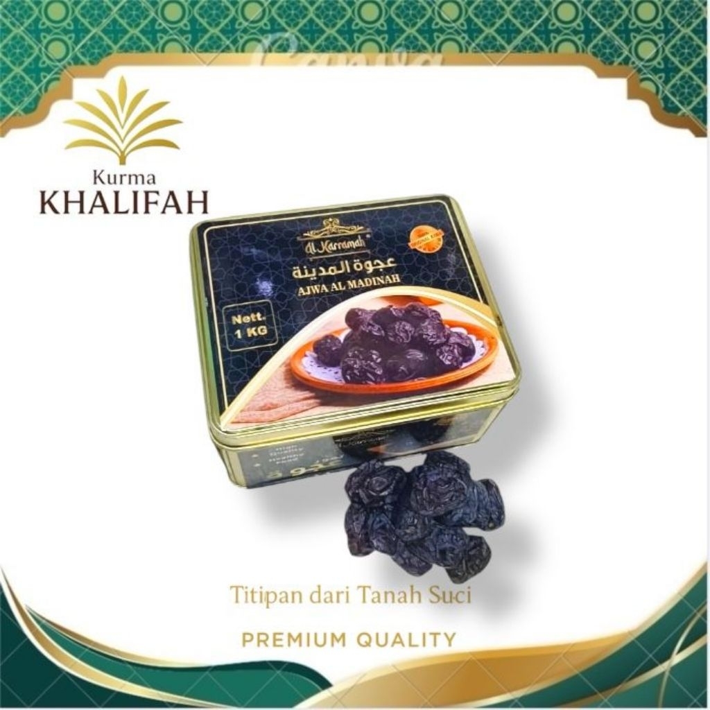 

Kurma Ajwa Kaleng 1 Kg Original | Kurma Ajwa Alkarramah | Kurma Ajwa Legit | Kurma Madinah
