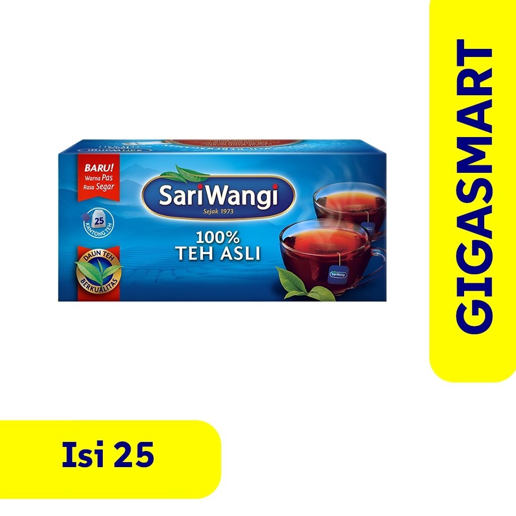 

Teh Celup SariWangi Teh Asli Isi 25 Kantong