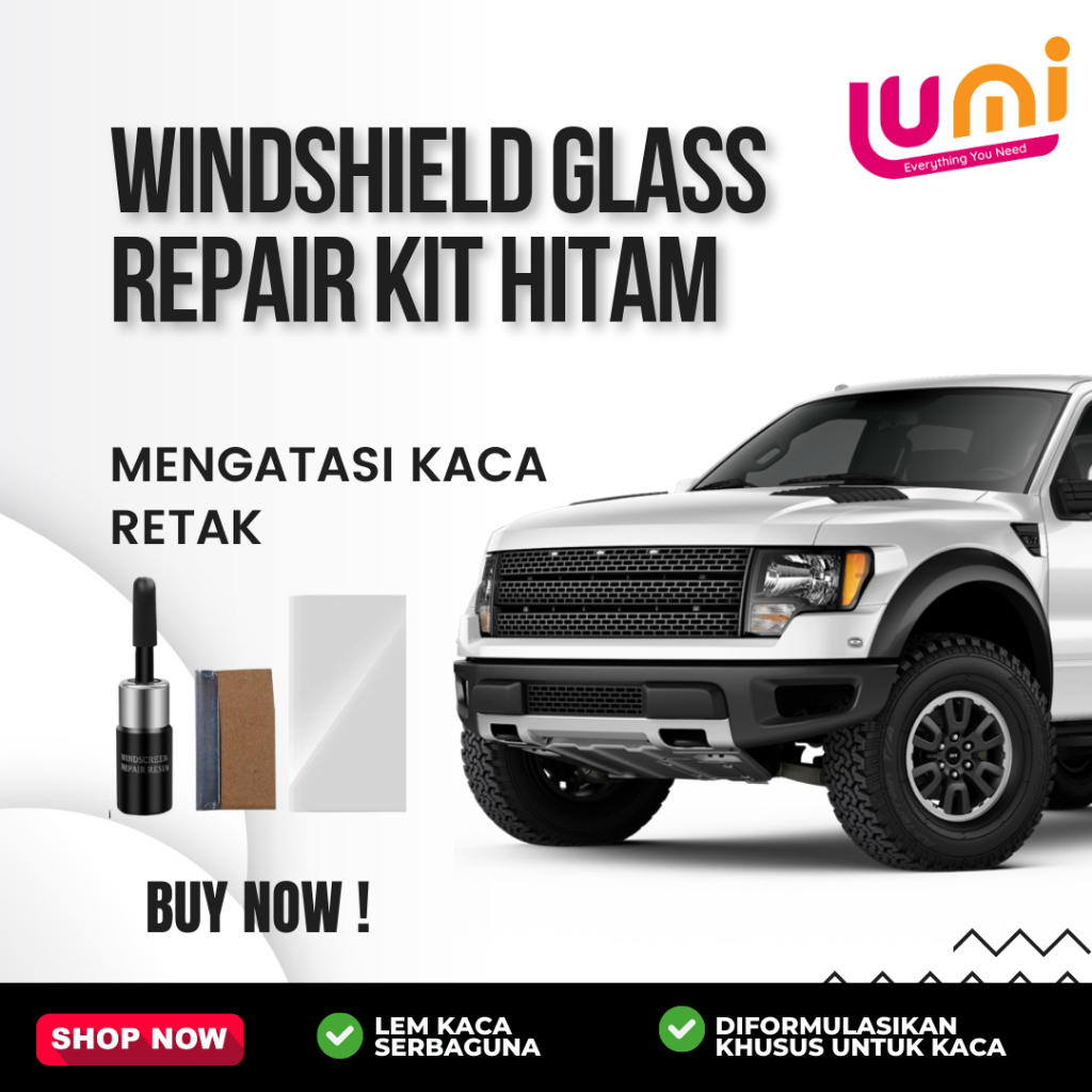 Windshield Repair Kit Glass Lem Kaca Mobil Retak Lem Layar LCD Hp Retak Lem Kaca Aquarium