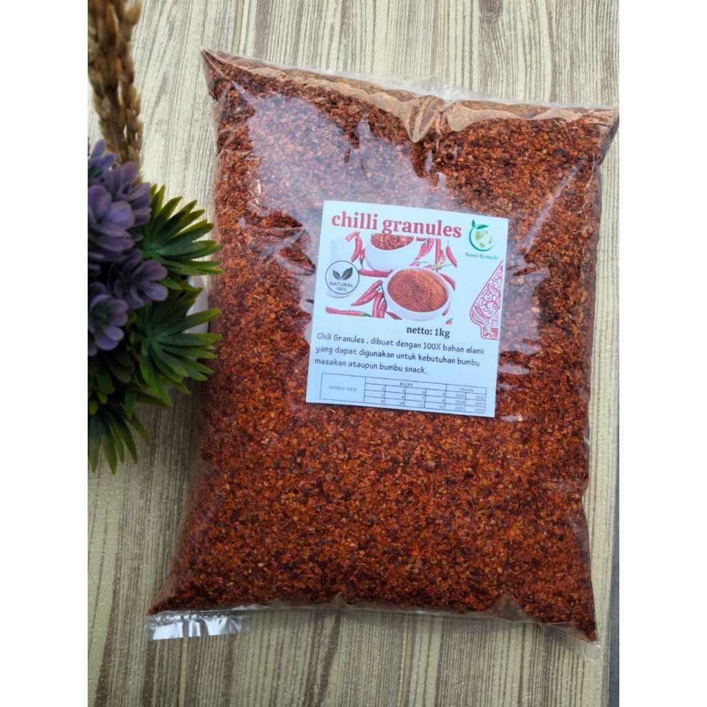 

Chili granule/cabe bubuk kasar (500 g)