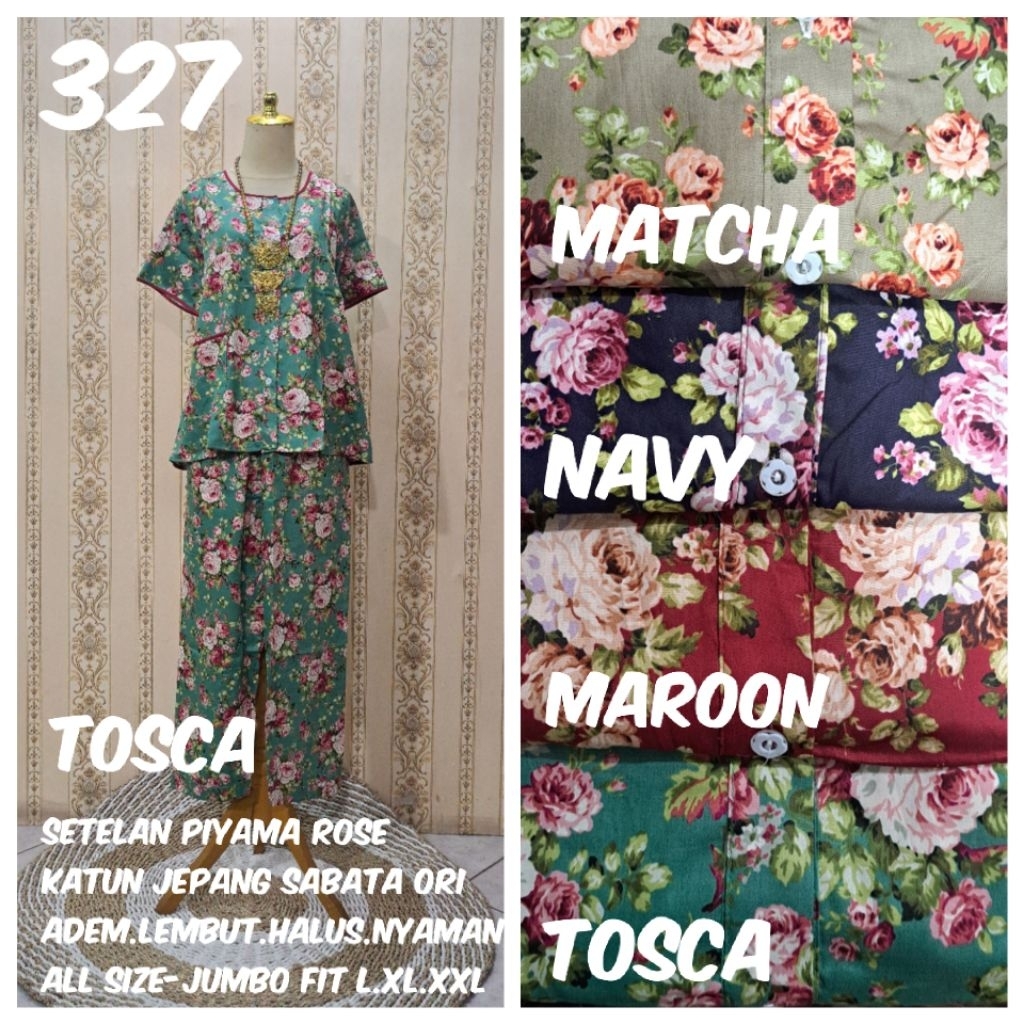 Setelan piyama/baju tidur katun jepang Sabata Prrety Girl original (adem.lembut)all size-jumbo size 