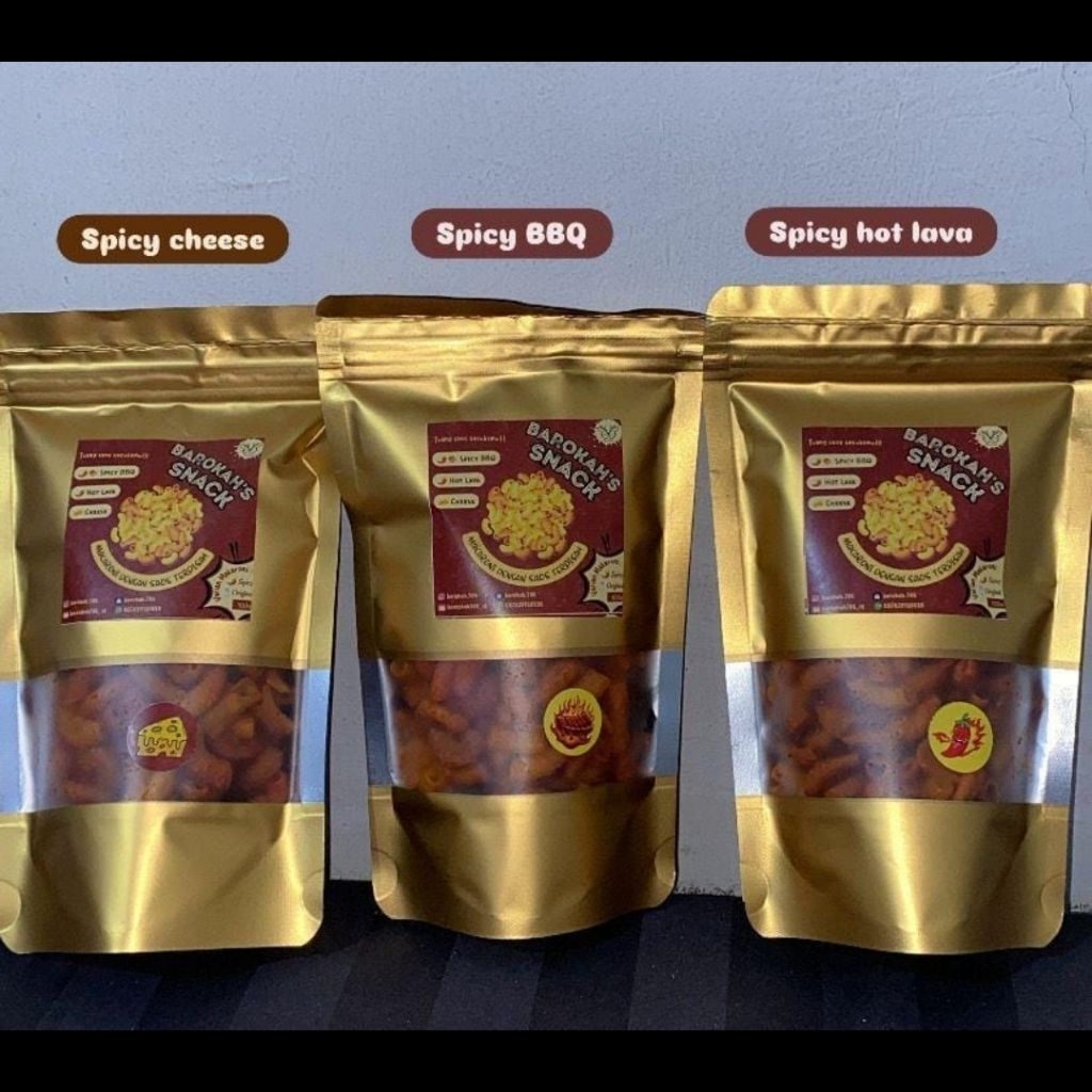 

makaroni siram saus keju bbq hot lava