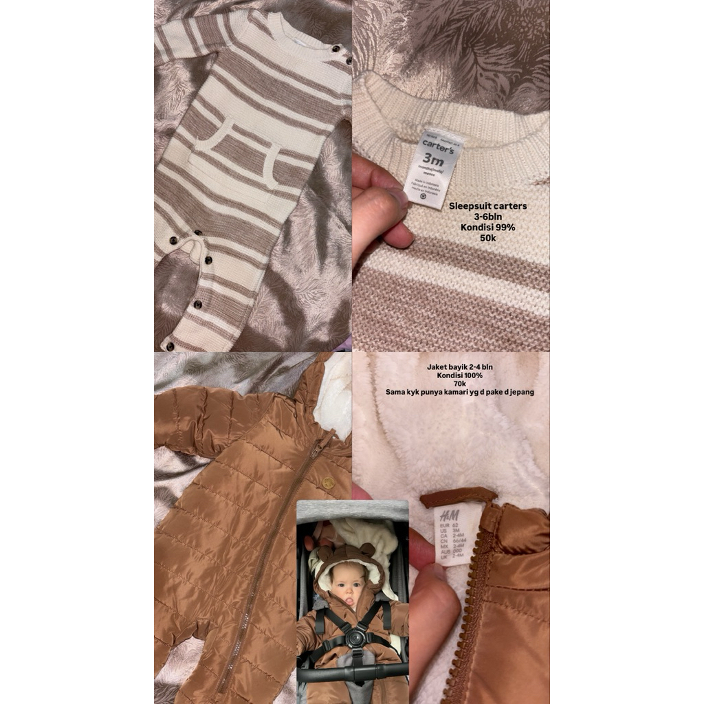 pl sleepsuit carters dan HM