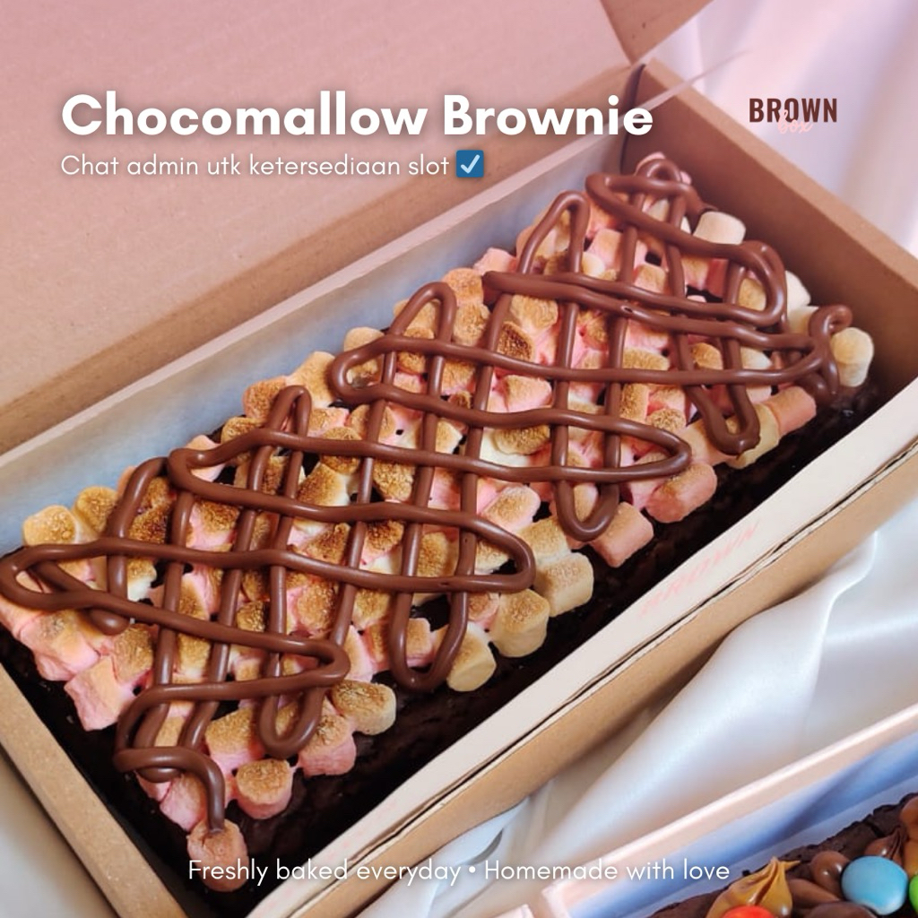 

Premium Baked Chocomallow Fudgy Brownies (22x10)