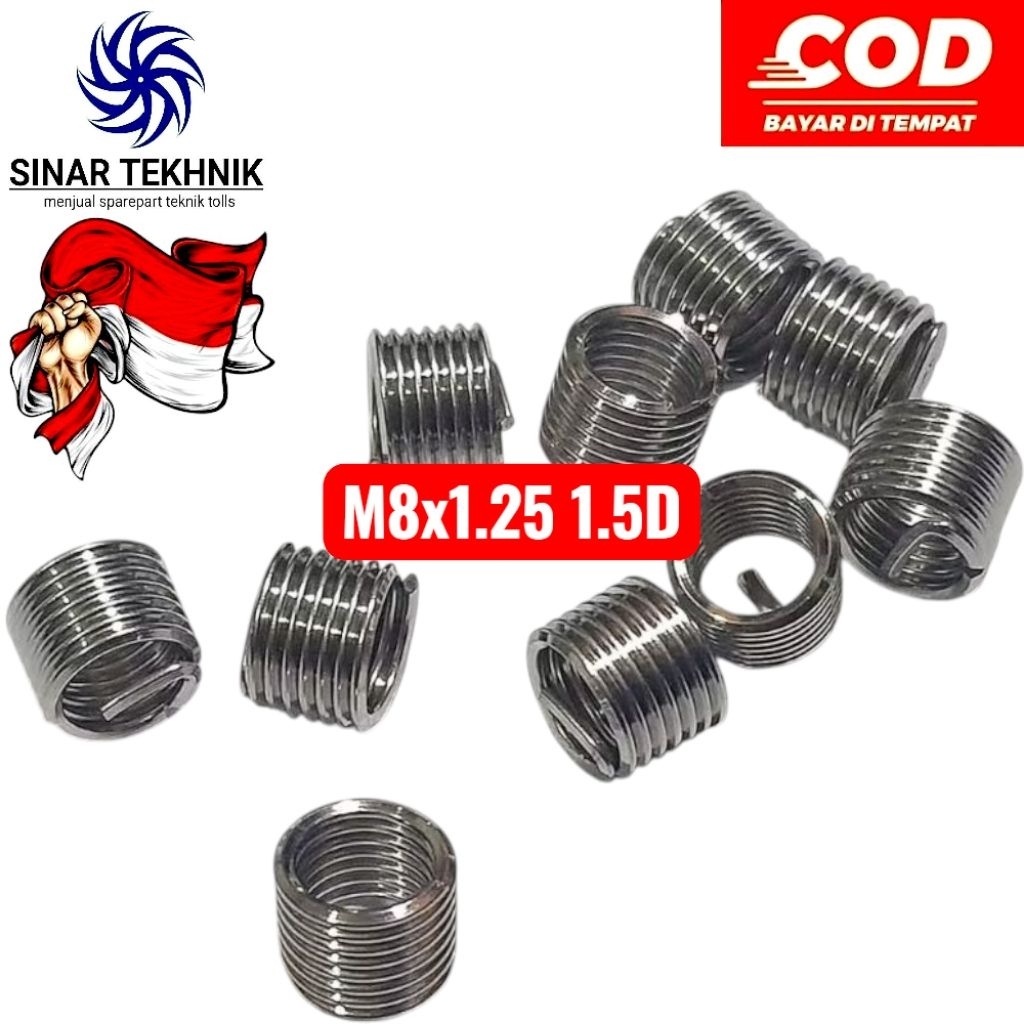 recoil M8x1.25 1.5D recoil baut 12 baut kunci 12 bukan baut drat 10