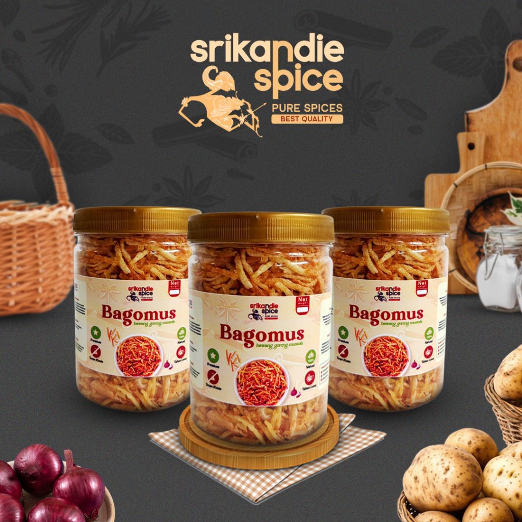 

Bawang Goreng Sumenep Premium Mix Kentang Mustofa Kriuk Renyah Krispi Tanpa Pengawet Tanpa Minyak Tahan Lama