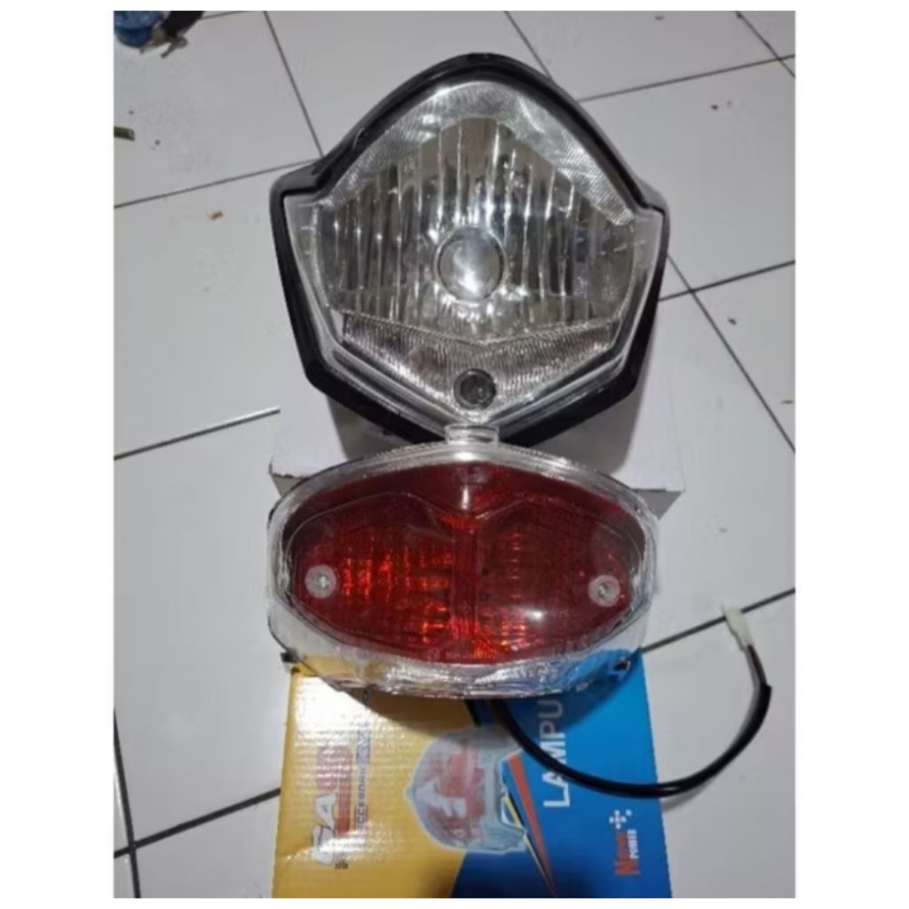 Reflektor Lampu Depan Vixion Old Headlamp Vixion Old Oval Set Lampu Stop Rem Vixion Old  Kualitas Te