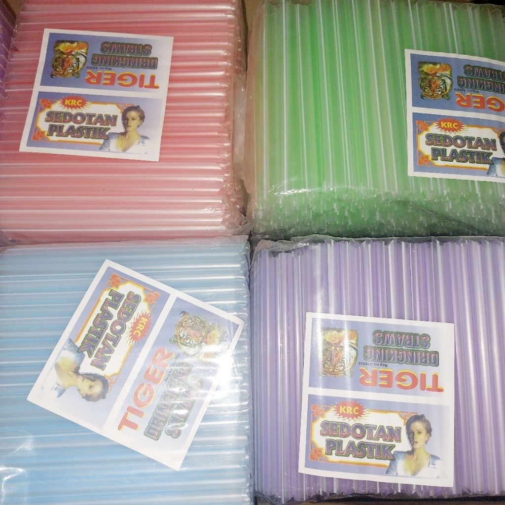 Sedotan Plastik Pop Ice Boba Besar