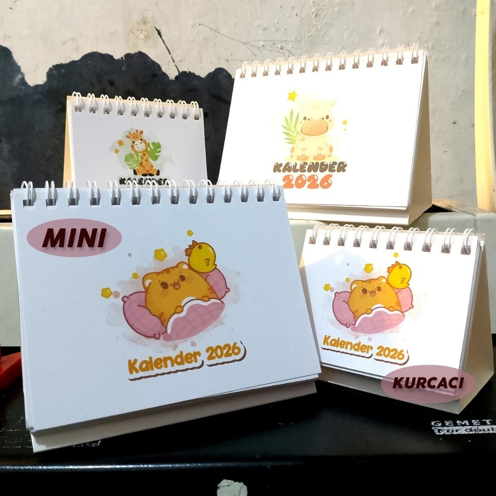 

PRE - ORDER MINI KALENDER MEJA 2026 / KALENDER AESTETIC 2026 / KALENDER KURCACI
