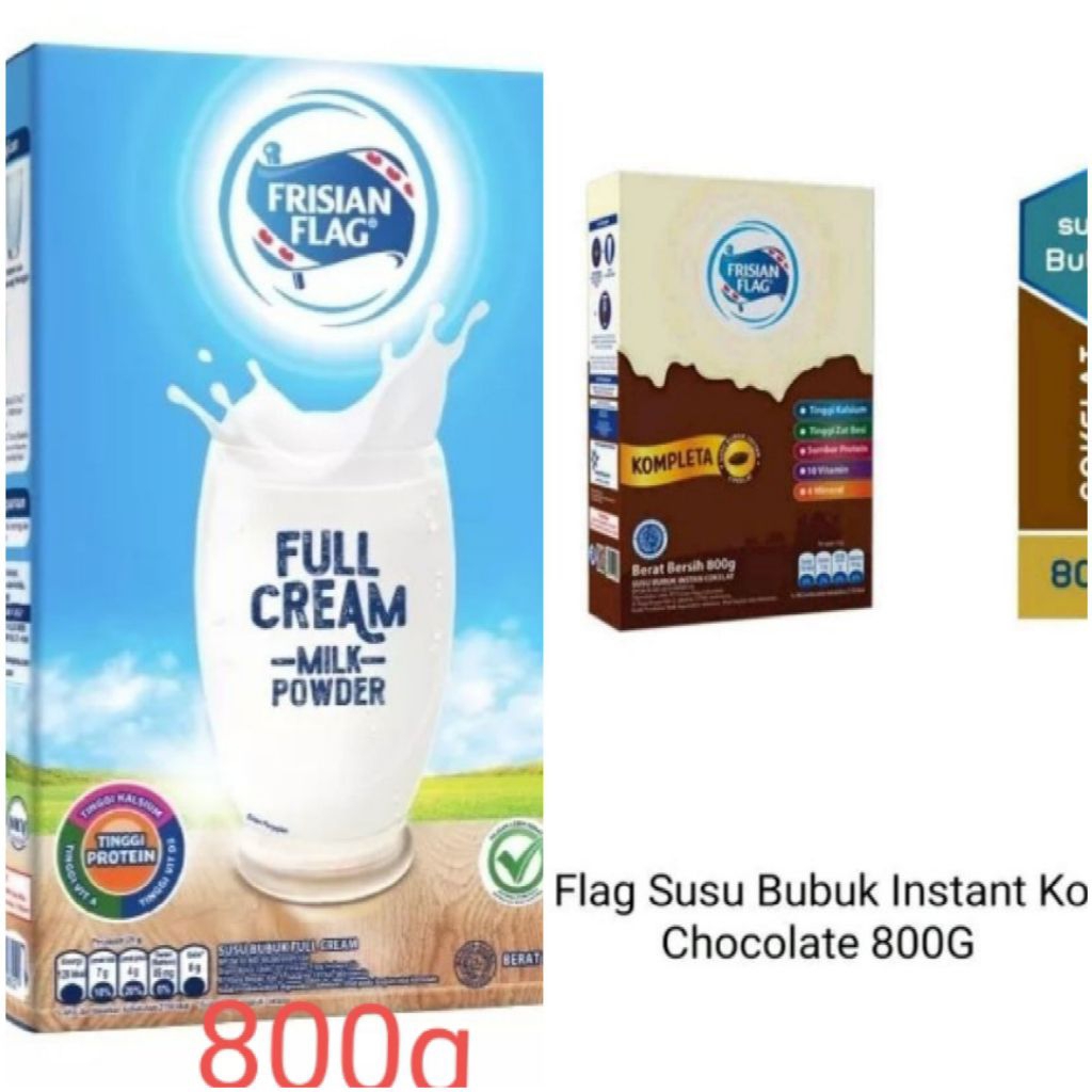 

frisian flag kompleta susu bubuk instan cokelat 800g/full cream