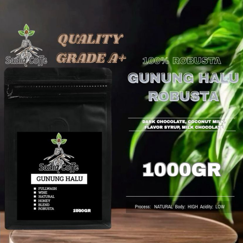 

KOPI ROBUSTA GUNUNG HALU 1000GR BIJI / KOPI BUBUK PREMIUM | Kopi Gunung Halu