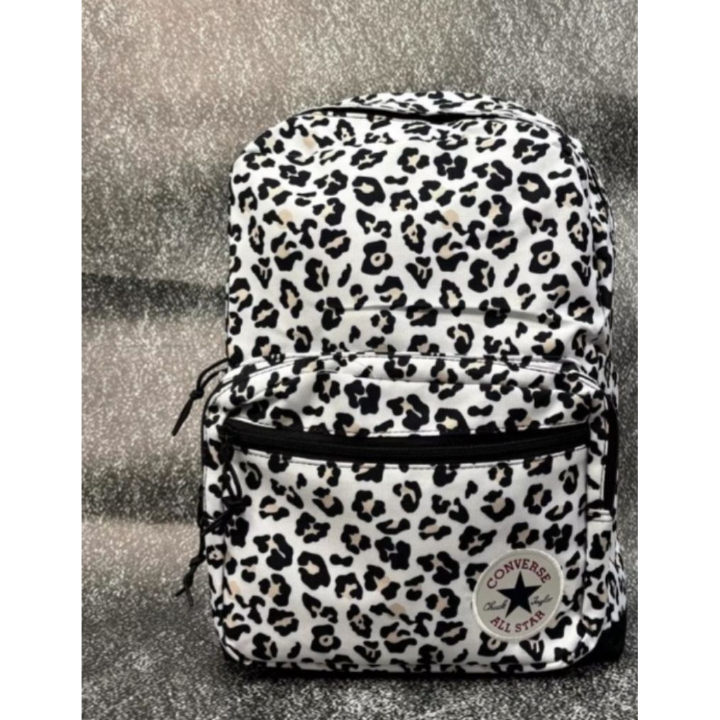 tas Backpack Converse motif leopard