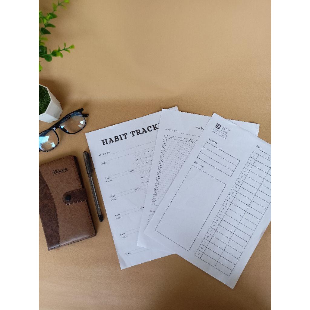 

Habit Tracker Cetak A4 (Isi 3 Lembar) – Tracker Kebiasaan Harian, Mingguan, Bulanan | Self Improvement