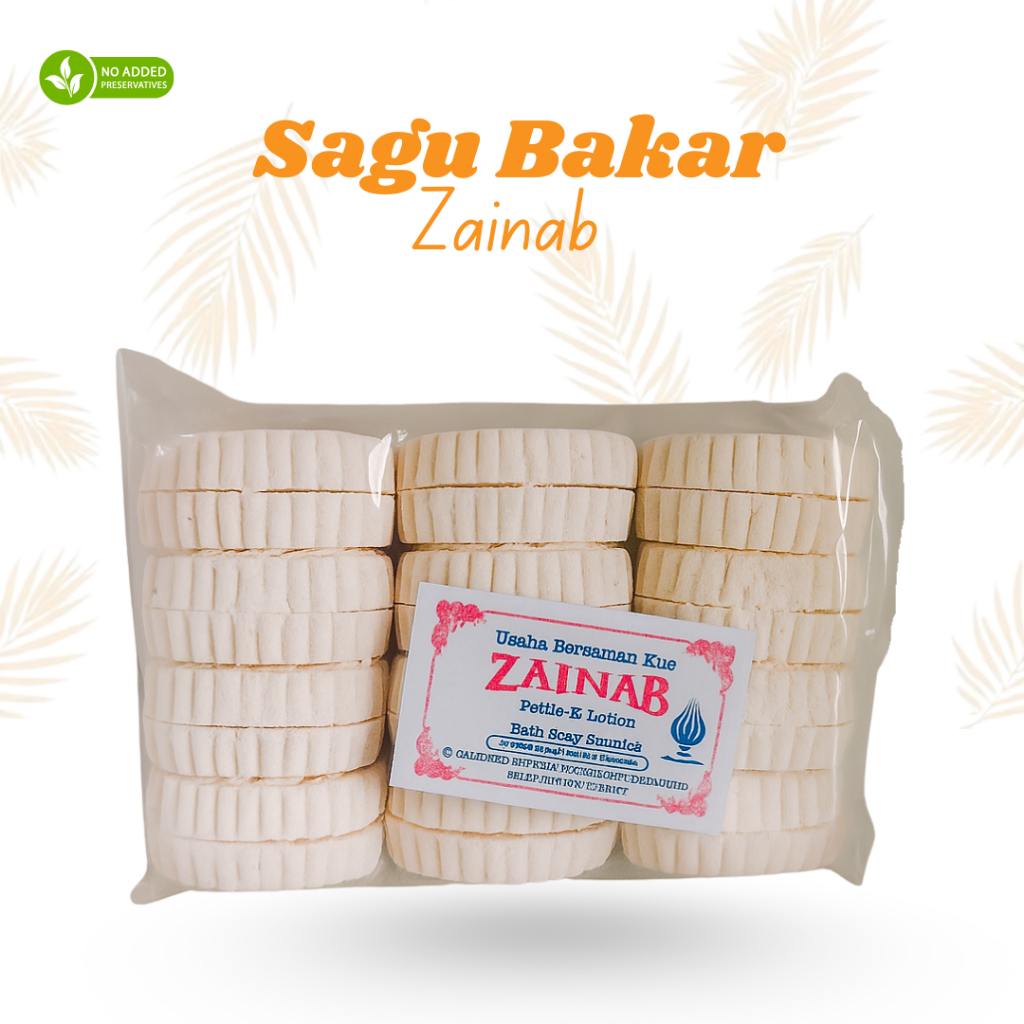 

sagu bakar Zainab camilan tradisional Indonesia oleh oleh khas makanan ringan tanpa pengawet