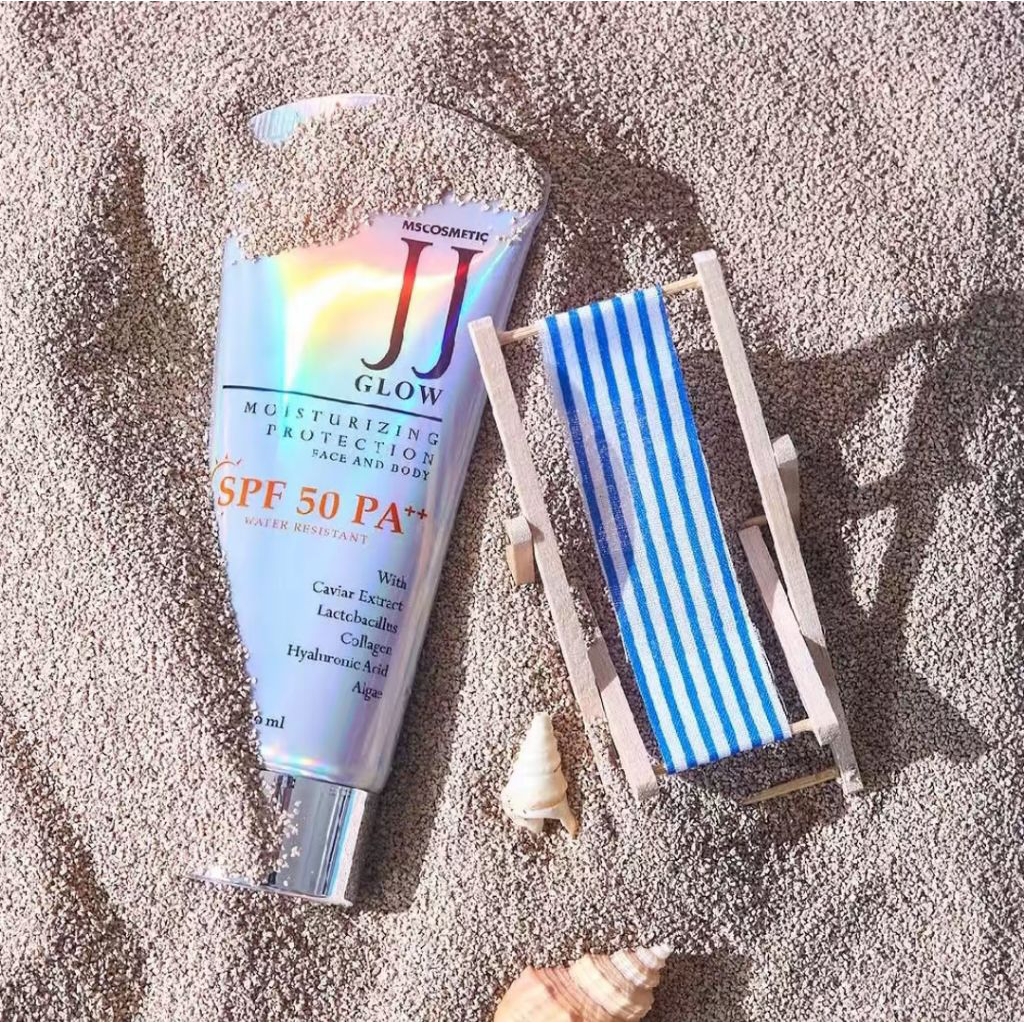 ( ED 2028 FREE KUTEK ) MS GLOW JJ GLOW SPF 50 PA++ 60 ML