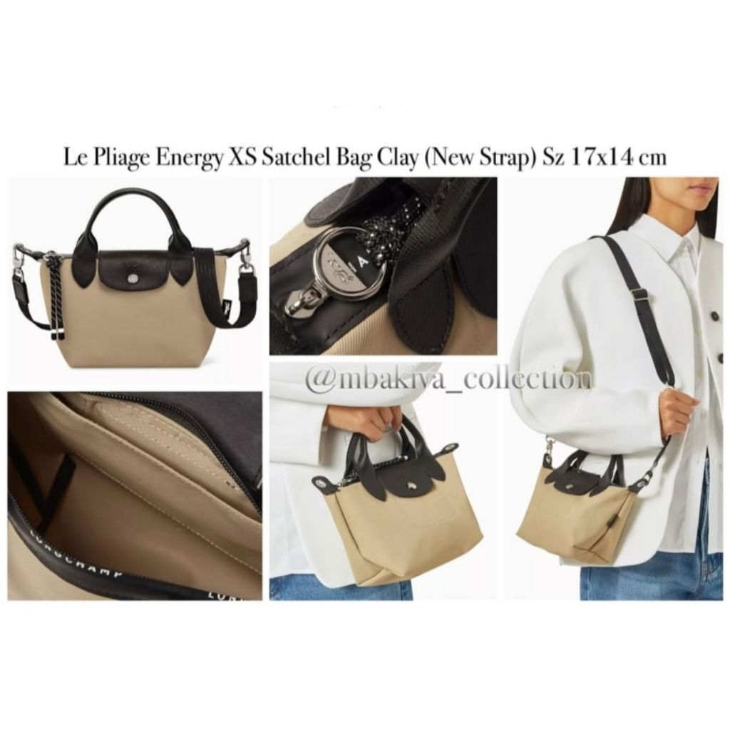 Le Pliage Energy XS Satchel Bag Clay
