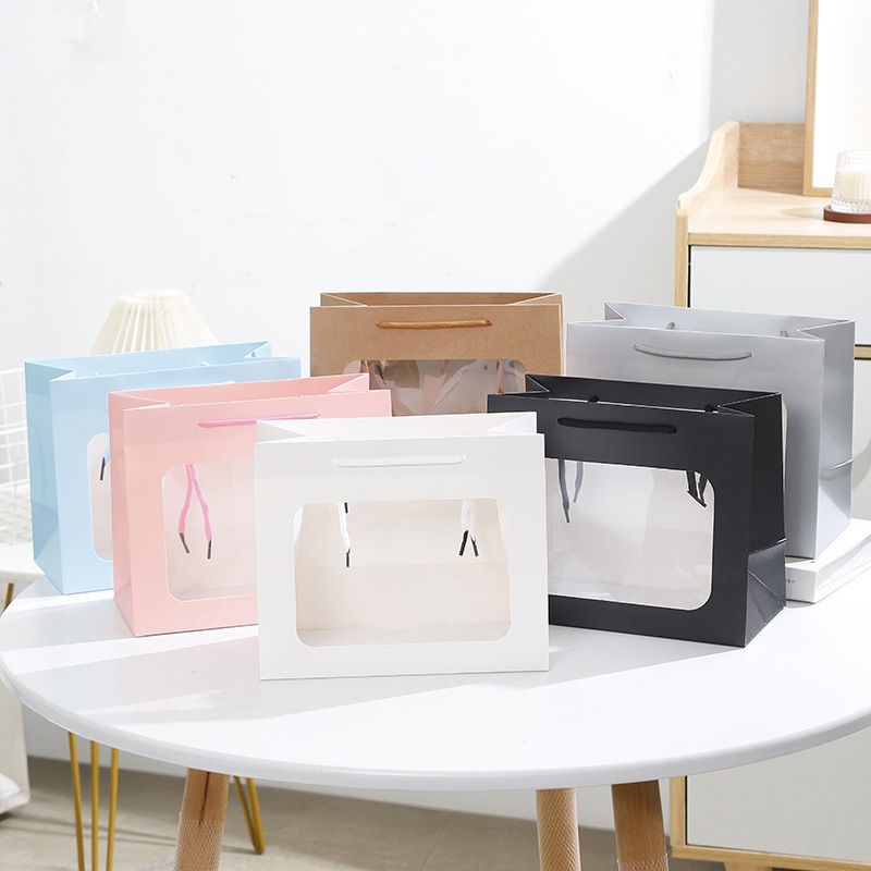 

Paper Bag Tali Souvenir Hampers Gift Packaging / Paper Bag Mika / Paper Bag Jendela Mika / Paperbag Polos | JB07