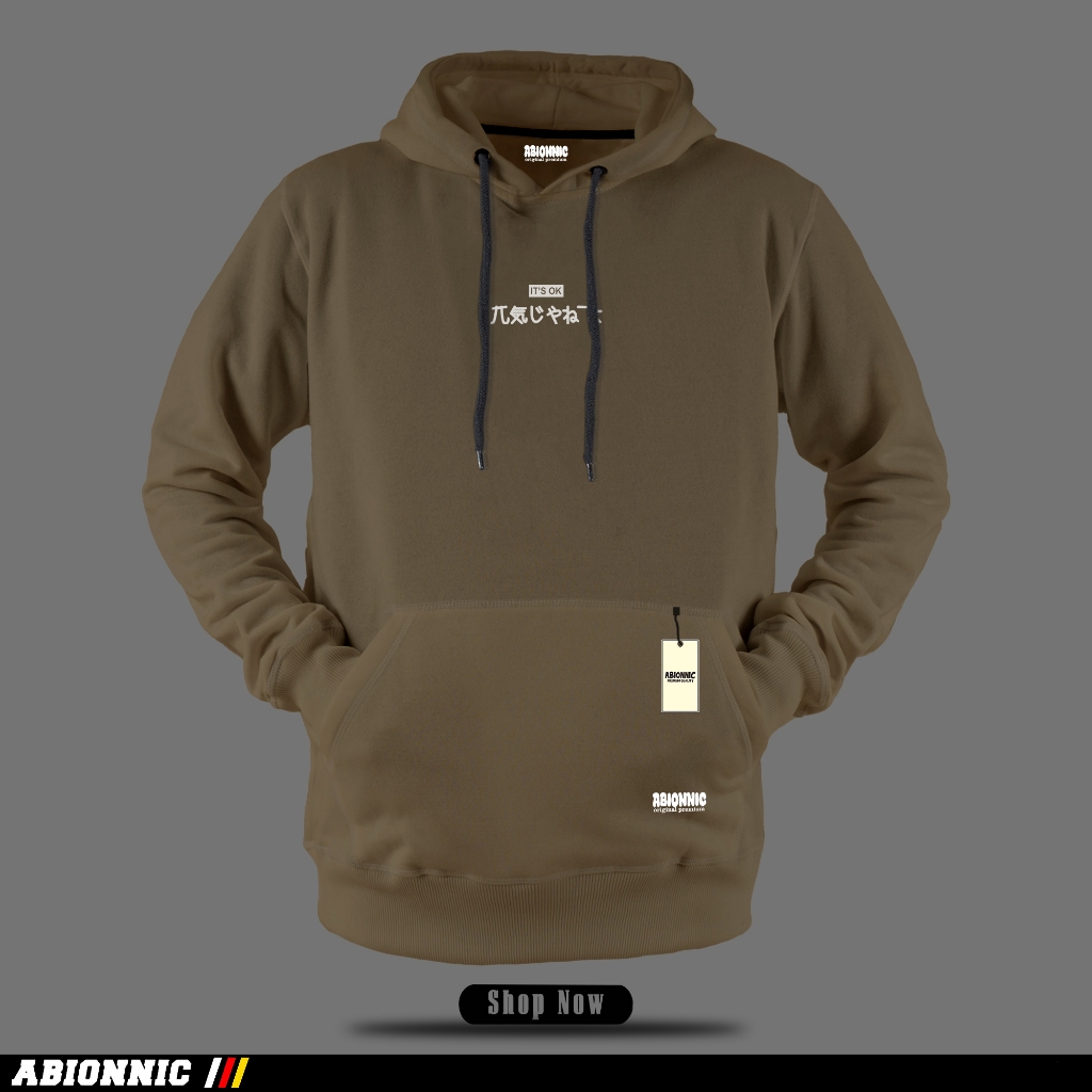 Hoddie pria wanita distro oversize unisex fleece jaket hodie pria distro original jaket hoddie olive