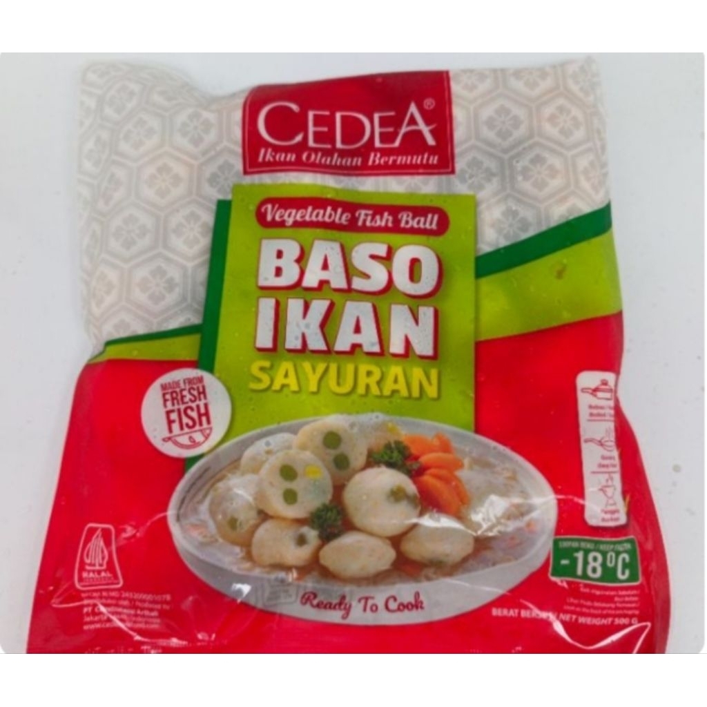 

CEDEA BAKSO IKAN SAYURAN 500g - VEGETABLE FISH BALL