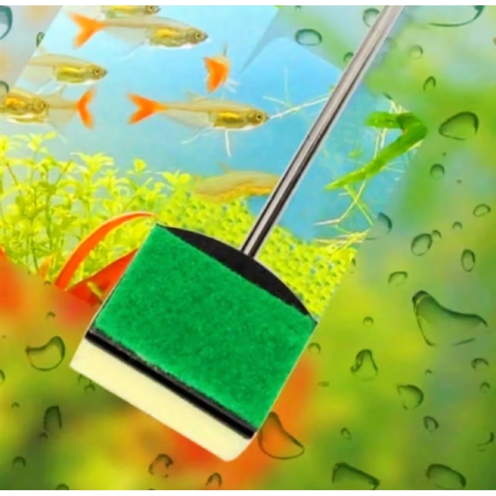 sacper/sikat kaca aquarium pembersih kaca sikat kaca stenlis 60cm