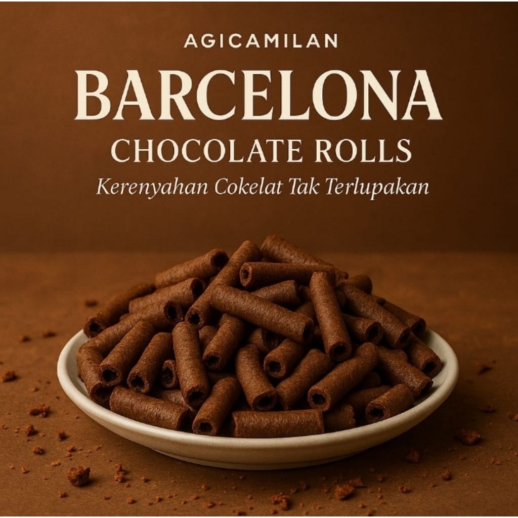 

Cokelat Rolls barselona Coklat Barcelona camilan manis cemilan coklat kemasan 200gr