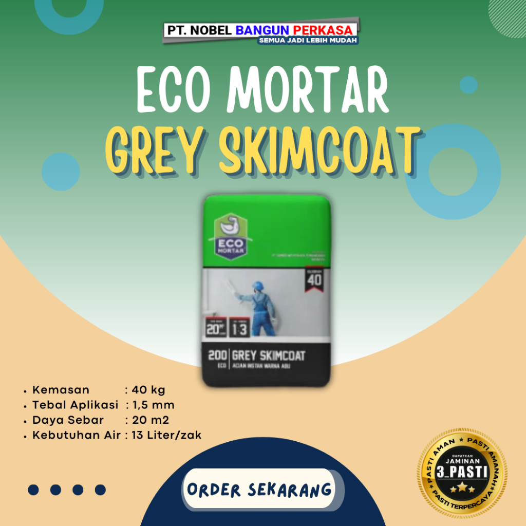 Semen Mortar "Eco Mortar Acian Abu 40kg ECO 200"