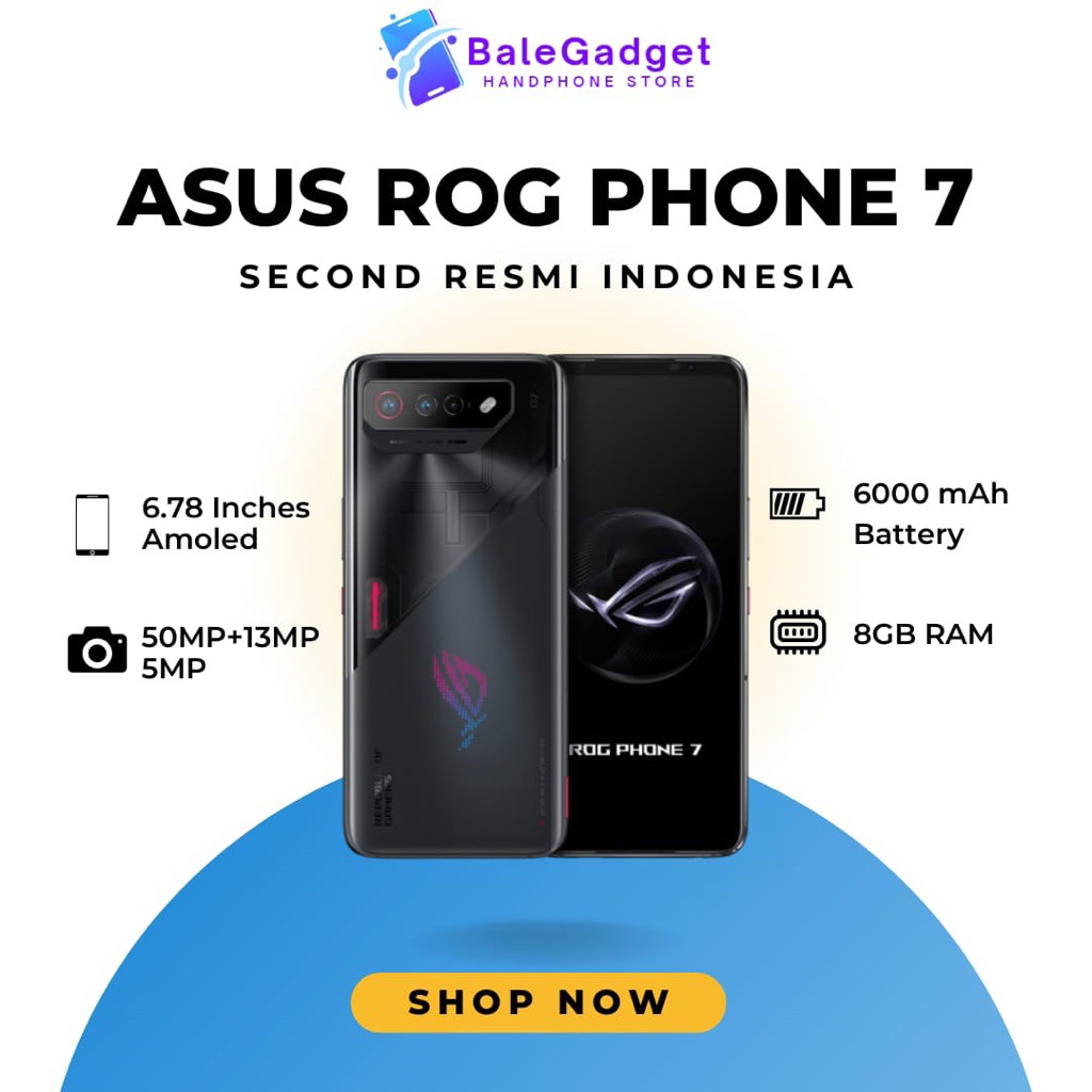 Asus Rog Phone 7 256GB Second Resmi Indo