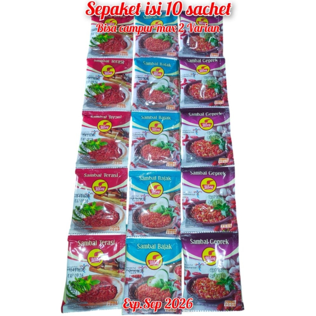 

SAMBEL ULEG FINNA SEPAKET ISI 10 SACHET