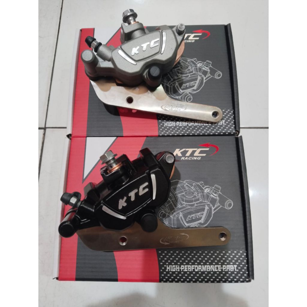 KALIPER PALA BABI KTC 2 PISTONS HYLOZ STANDAR BUAT BEAT VARIO SCOOPY GENIO ORIGINAL KTC RACING 100%