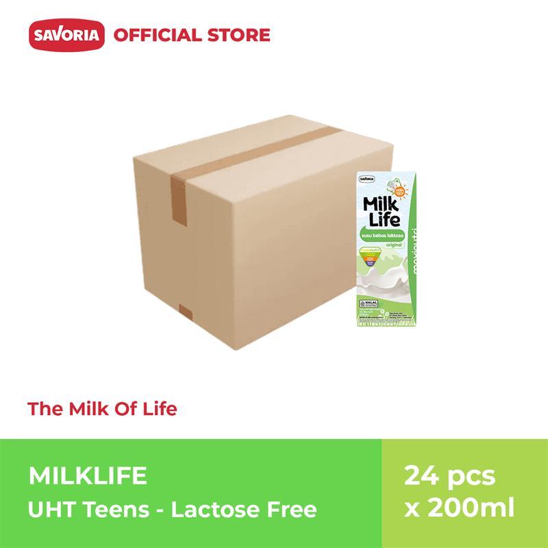 

MilkLife UHT Teens Lactose Free Milk 1 Karton - Susu Bebas Laktosa 24 Pcs x 200ml