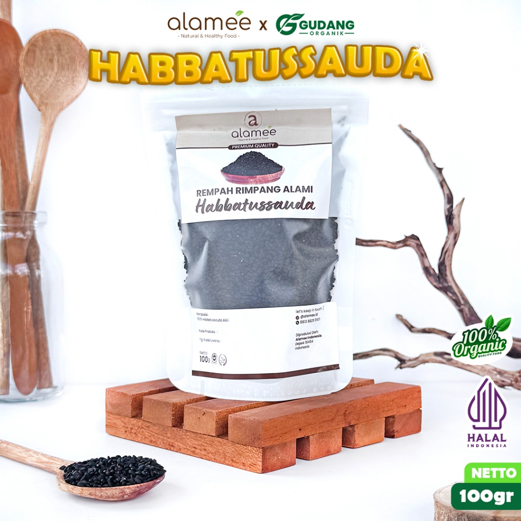 

ALAMEE Biji Jintan Hitam Habbatussauda Jinten Habatusauda Original Asli 100 gram gudang organik