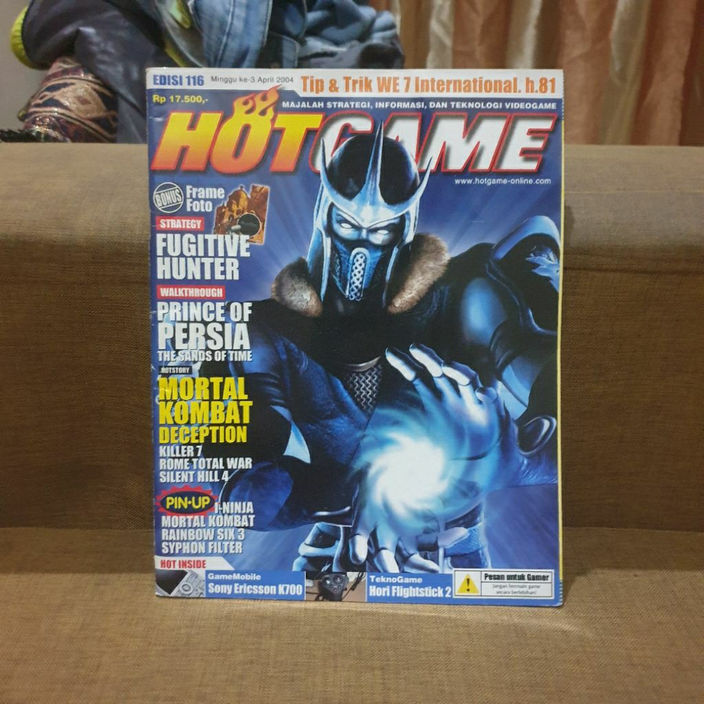 Majalah Game Lokal HotGame Cover Mortal Kombat Deception Edisi 116 3 April 2004