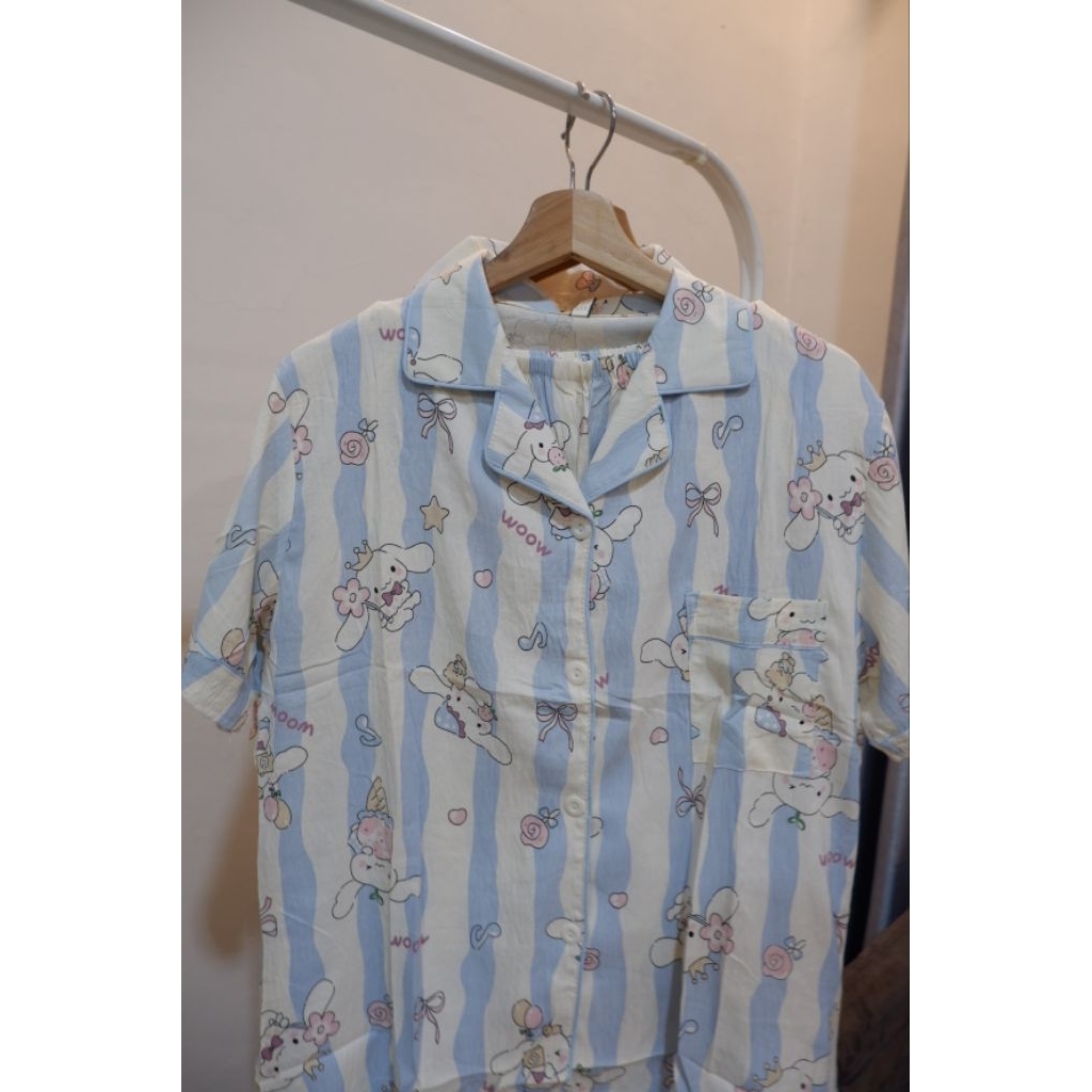 Classy Creations ,Baju tidur import || cotton crinkle import motif melody hellokitty