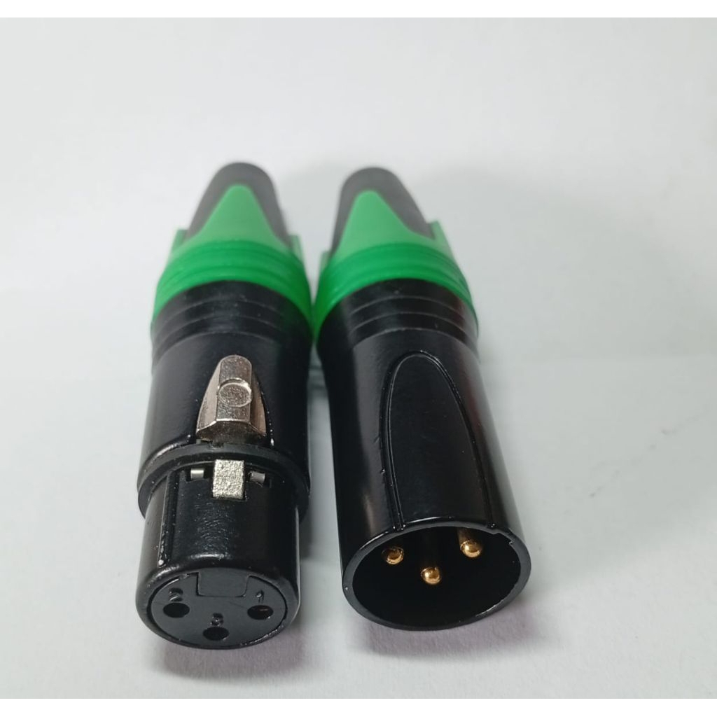 JECK CANON jek audio XLR male female sepasang mudah di solder bagus jek AUDIO