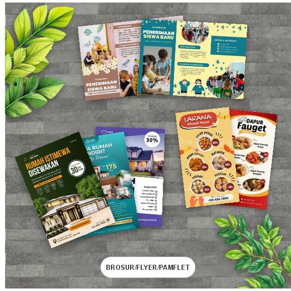 

CETAK BROSUR A4 MURAH II PAMFLET FLYER ARTPAPER 120gsm print brosur glossy