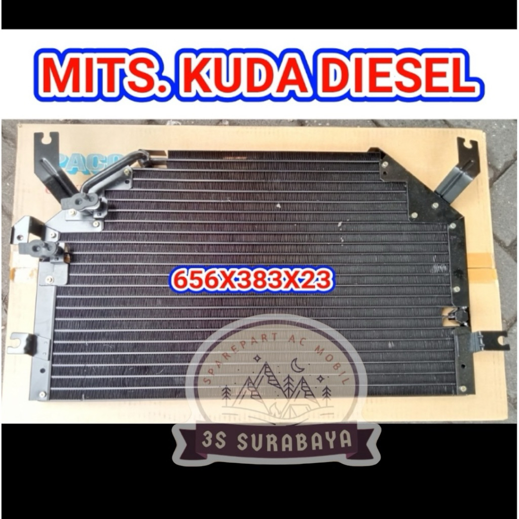 Kondensor Kuda Diesel Merk Paco Thailand Mitsubishi Ac mobil (Baru/New)