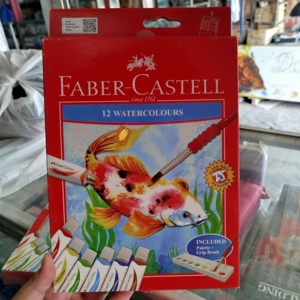 

Cat Air Faber Castell 12 Warna / Faber-Castell Watercolour Tube Cat Air 12 ml - 12 colours / Free Kuas + Pallet