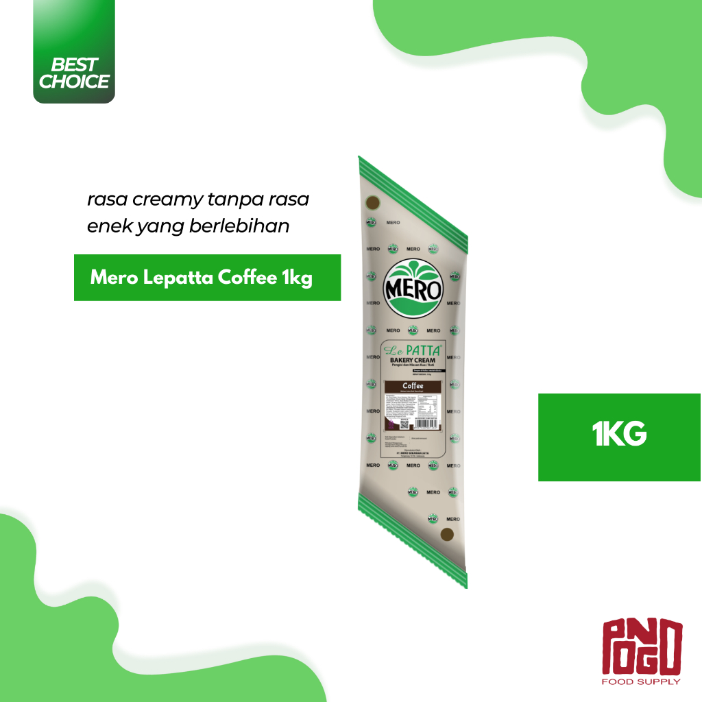 

MERO LEPATTA BAKERY CREAM COFFEE 1KG SELAI KOPI CREAM KOPI