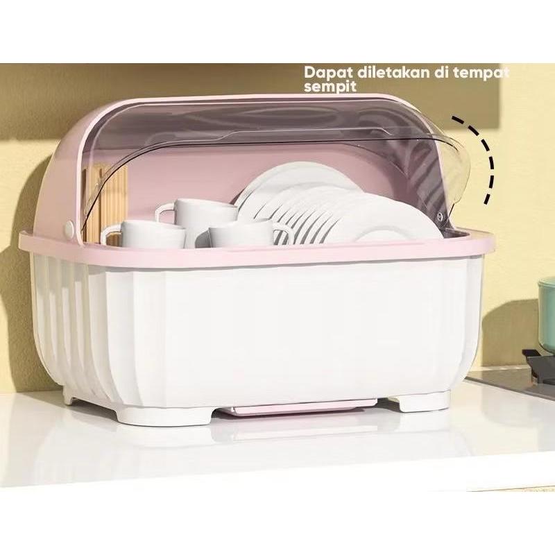 Rak Piring plastik Rak Dapur Cuci Piring Rak Wastafel Piring Penyimpanan