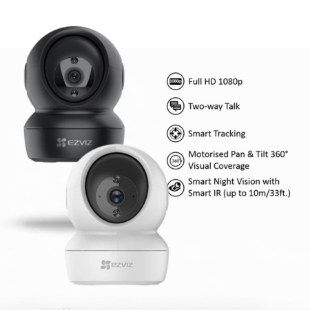 CCTV  EZVIZ C6N 1080 IP Cam wireless 360 Camera CCTV Wifi By Hikvision