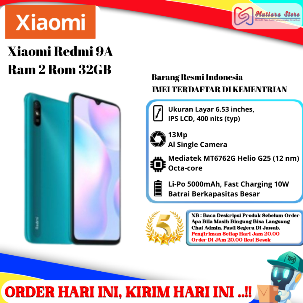 Xiaomi Redmi 9A Ram 2 Rom 32GB